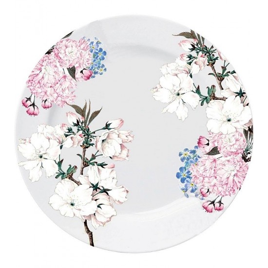 Prato Sobremesa 20cm Capri Floral Porcelana Germer